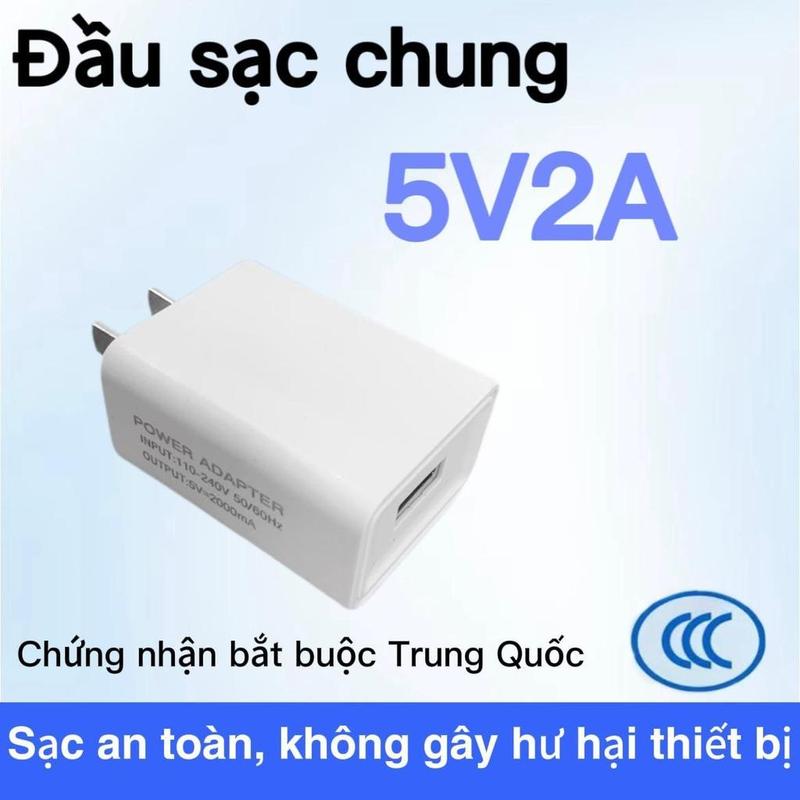 Cốc sạc 5V-1A/5V-2A , Thích hợp với các thiết bị điện tử công suất nhỏ