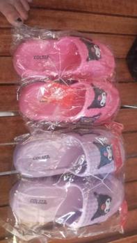 Product Review of COLSI Kuromi Slippers for Rubber Thick Soled Sandals Outdoor Indoor Bathroom Girls' Purple Pink Khaki Shoes Size 24-35 #XC-356-5S/M from E**✨ 0