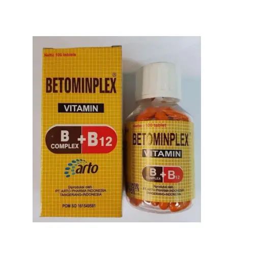 Betominplex Vitamin  B Complex + B12 Isi 100 Tablet - Membantu Memelihara Kesehatan 1