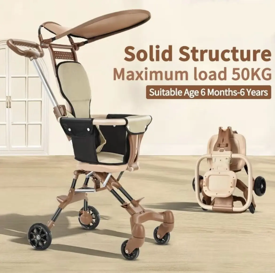 Topborn  ST01 Kereta Bayi Dapat Dilipat Dua Arah Ringan Portabel Dimensi Kabin Cocok Untuk Perjalanan bello stroller