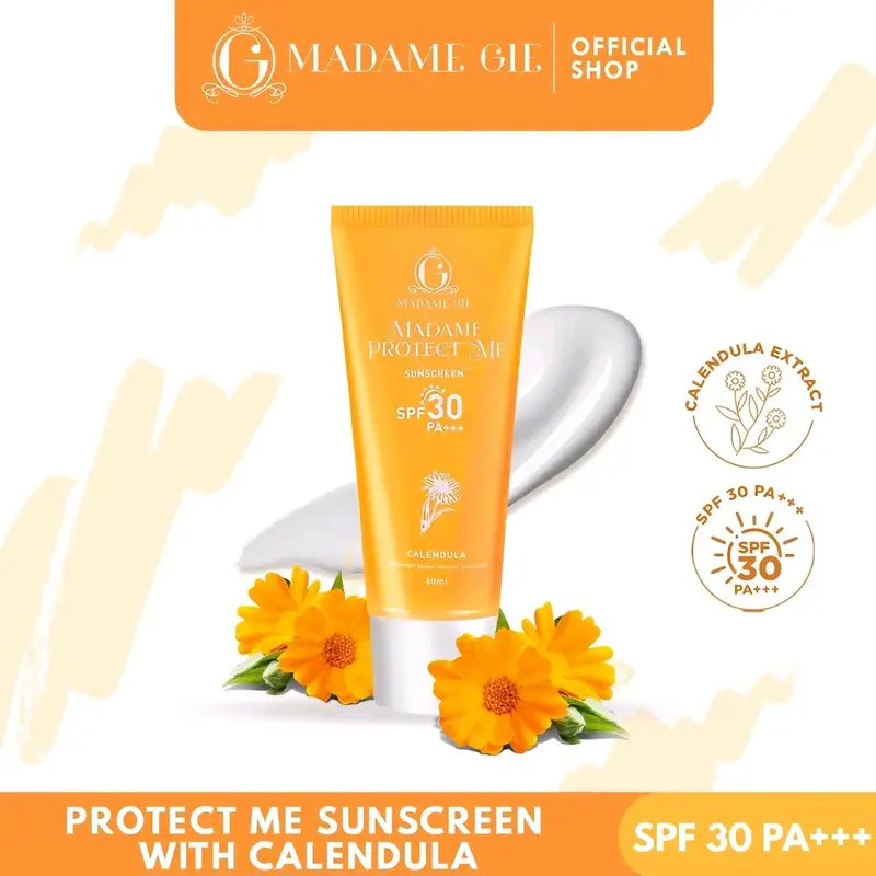 MADAME GIE  PROTECT ME SUNSCREEN SPF 30 PA+++ Extract Facial Wajah Vitamin 5