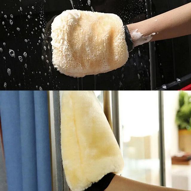 Kain Lap Mobil Sarung Tangan Wool Microfiber Multifungsi - L-15