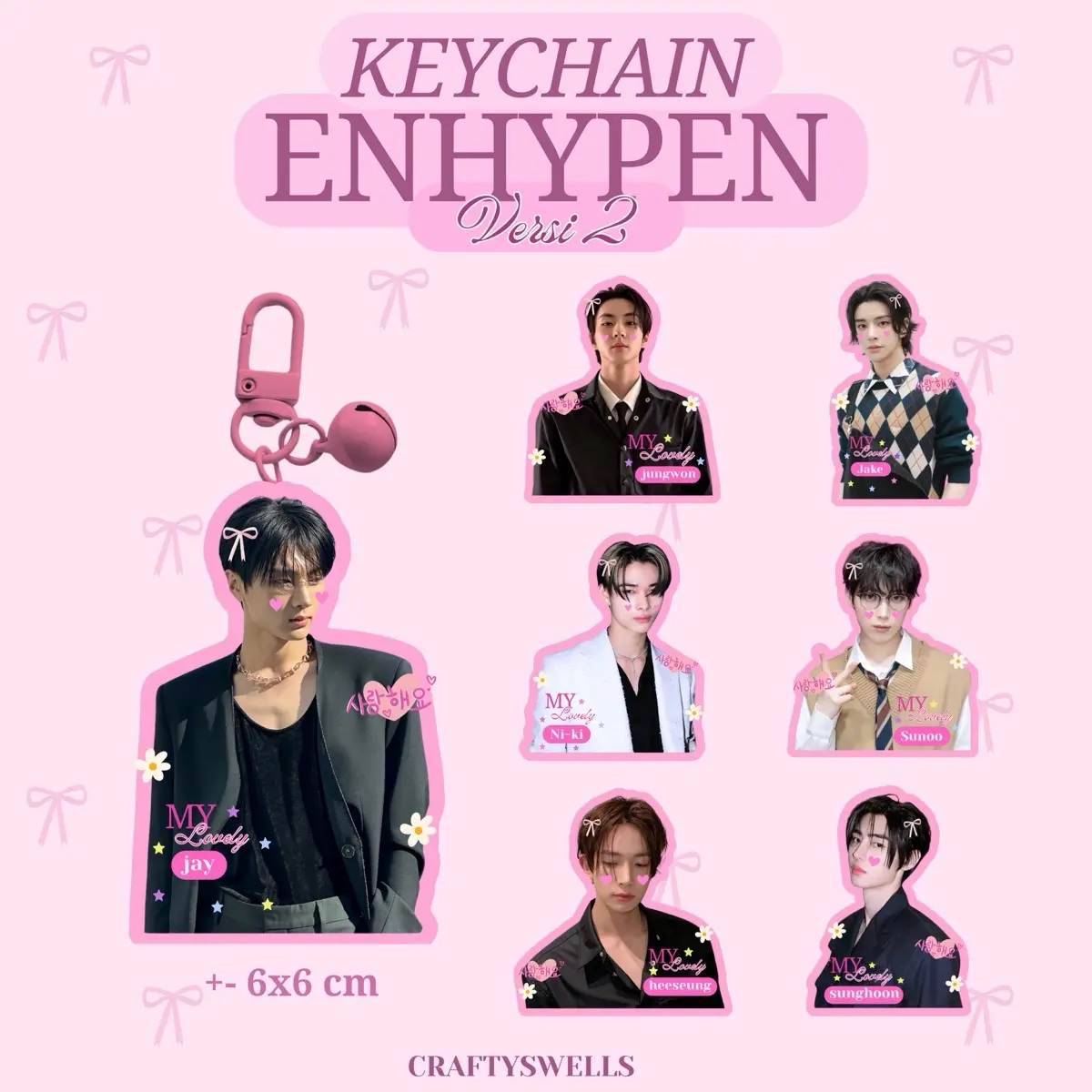 KEYCHAIN ENHYPEN | KEYCHAIN KPOP | VERSI 1 | VERSI 2