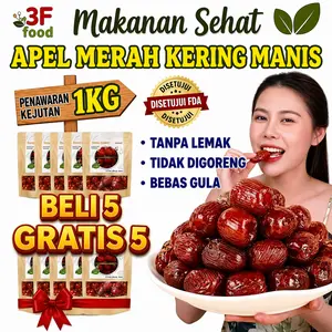 [BELI 5 DAPATKAN 5] Apel Merah Kering - Camilan Buah Sehat untuk Tidur, Tekanan Darah, dan Sistem Kekebalan Tubuh kurma Kering