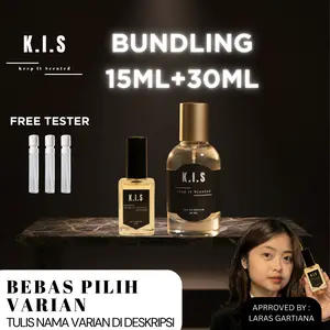 [PROMO BUNDLING] KIS Parfum Bundling 2 Botol 15ml + 30ml - EDP Bebas Pilih Varian - FREE SAMPLE