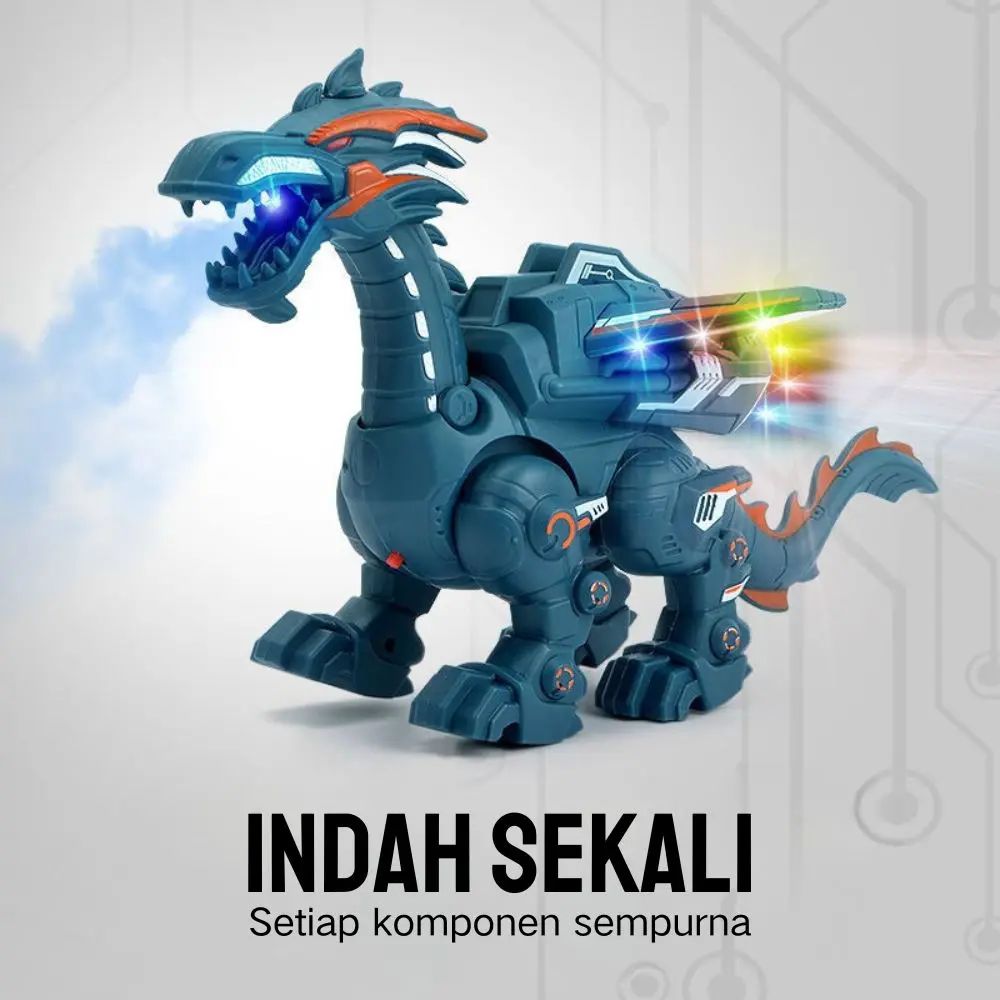 Mainan Dinosaurus Mekanis Seru Tanpa Baterai – Desain Menawan Super Keren, Gerakan Fleksibel Hidup, Bahan Aman Kokoh Tahan Lama, Hadiah Favorit Anak yang Menarik, Meningkatkan Minat Bermain, Imajinasi Kreatif dan Pengetahuan Dinosaurus