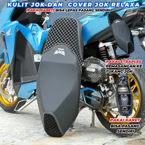 AKNA Relaxa Cover Jok & Kulit Jok Motor 2 Opsi Pemasangan Sendiri atau Ke Bengkel Tukang Jok Kalis Disablon dan Diembos