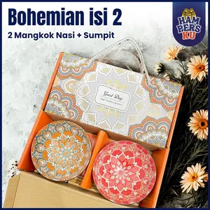 Souvenir Mangkok Set BOHEMIAN Hampers Mangkuk Kado Pernikahan Wedding Gift Birthday Lebaran Idul Fitri