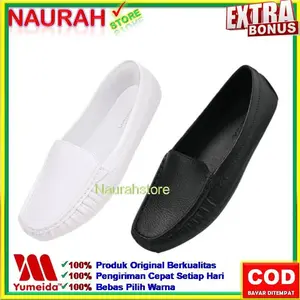 Sepatu Wanita Karet Awet Lucu Kuat YUMEIDA F 085 Warna Tahan Air Shoes Kerja Sneakers