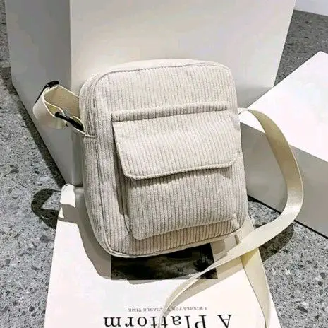 Tas Slempang Corduroy Pria Wanita FDF Slingbag - Selempang