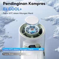 Gambar Skylumba FN68 Pro Mode Ice Cooling High Speed Turbo Portable Mini Fan 199 Level Kecepatan LED Battery Display Bisa Dilipat - Mode Ice Cooling FN68 Pro - Grey Blue dari Skylumba.id Kota Administrasi Jakarta Barat 3 Tokopedia