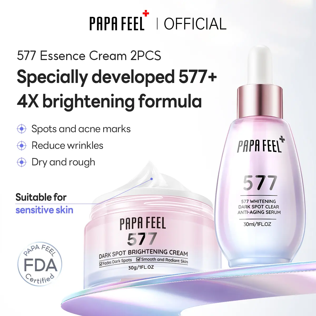 PAPA FEEL [FDA] [ Dark Spot Skin Care set ]577 Dark Spot Serum
