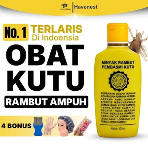 CAP TIGA JEMPOL Minyak Pembersih Kutu Rambut dan Telurnya AmpuhE