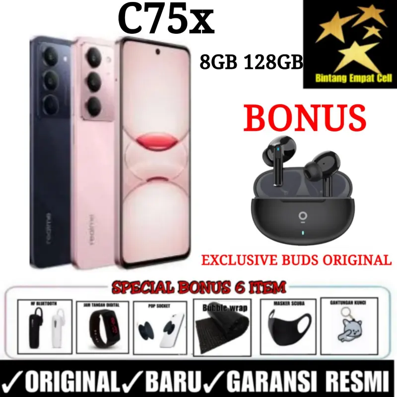 (EXCLUSIVE MUCHAZIR04) REALME C75 8/128 & 8/256 & C75X 8/128 GARANSI RESMI 3