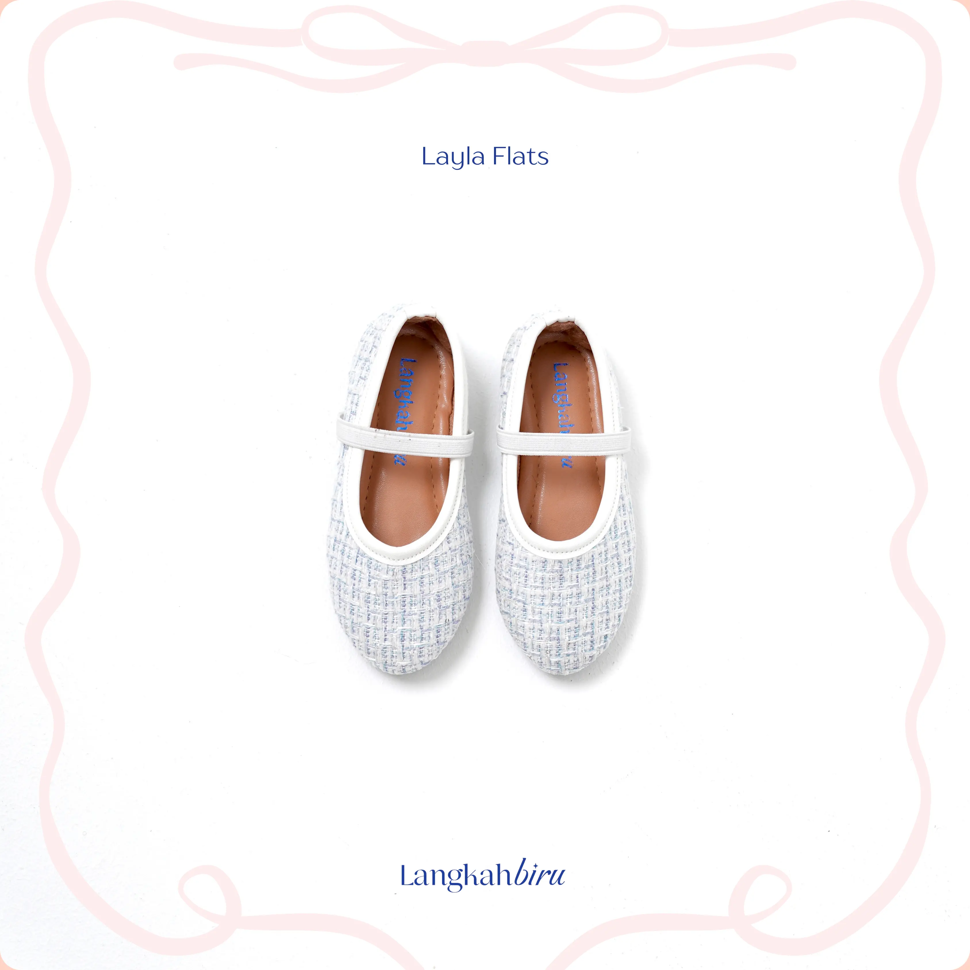 Langkah Biru - Layla Flatshoes Anak Perempuan
