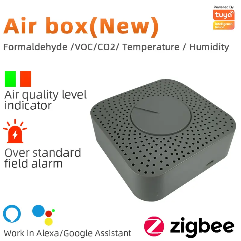 ZigBee Air box Tuya Smart Formaldehyde CO2 VOC Temperature And