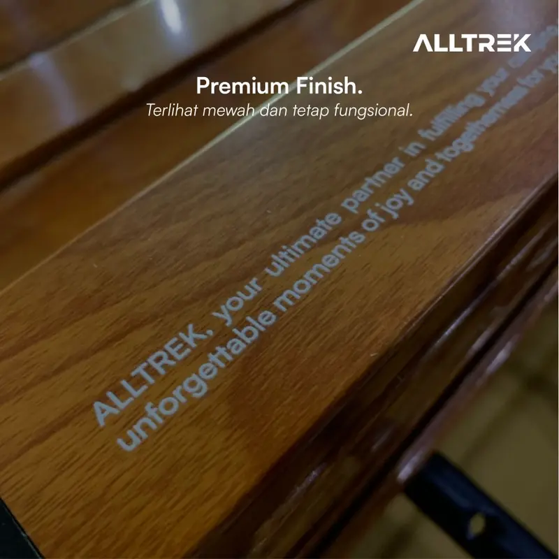 ALLTREK Trolley Cart Outdoor Camping Capacity 90L Baja Hitam 4