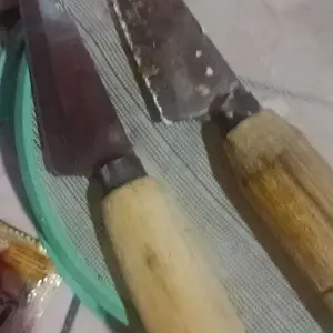 4 pcs pisau baja runcing,pisau usus,pisau ukir,pisau kerajinan tangan Kayu Kitchenware