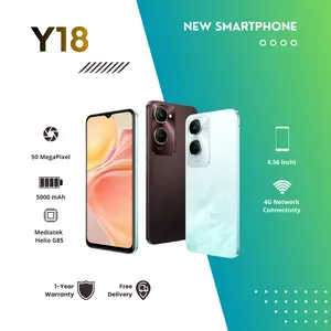 Y18 Smartphone RAM 8GB/256GB Kamera Ganda 13MP+20MP Layar 6.3 Inci Garansi 1 Tahun Original Mediatek Helio G85 5000mAh 4G New Smartphone