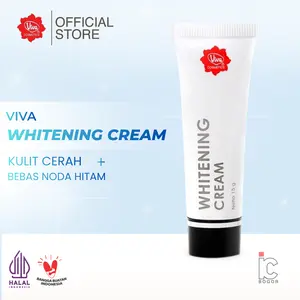VIVA Whitening Cream 15 g - Krim Pencerah Wajah dengan Natural Whitening Complex Agent Hitam Mencerahkan Perawatan Pelembab