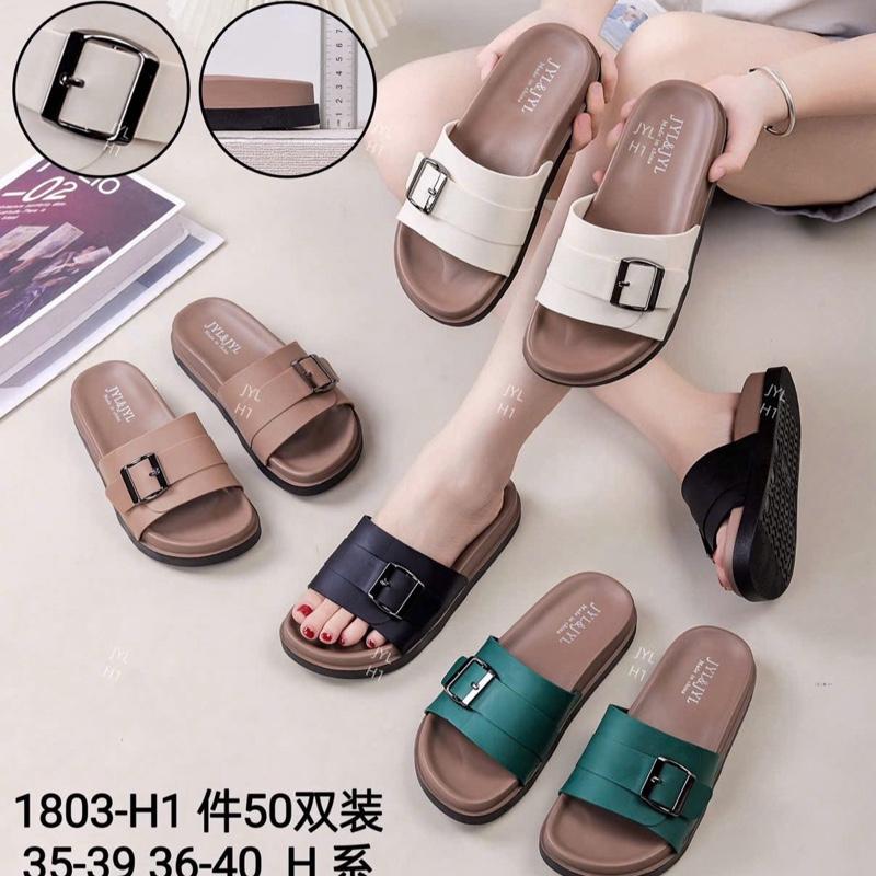 Dép quay ngang khoá vuông đế mới hàng cao su non QC mềm êm chân