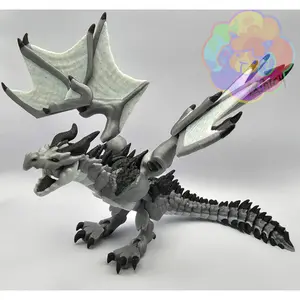 Cuero Mainan Wyvern Dragon V3 Artikulasi Naga WYvern Volcano