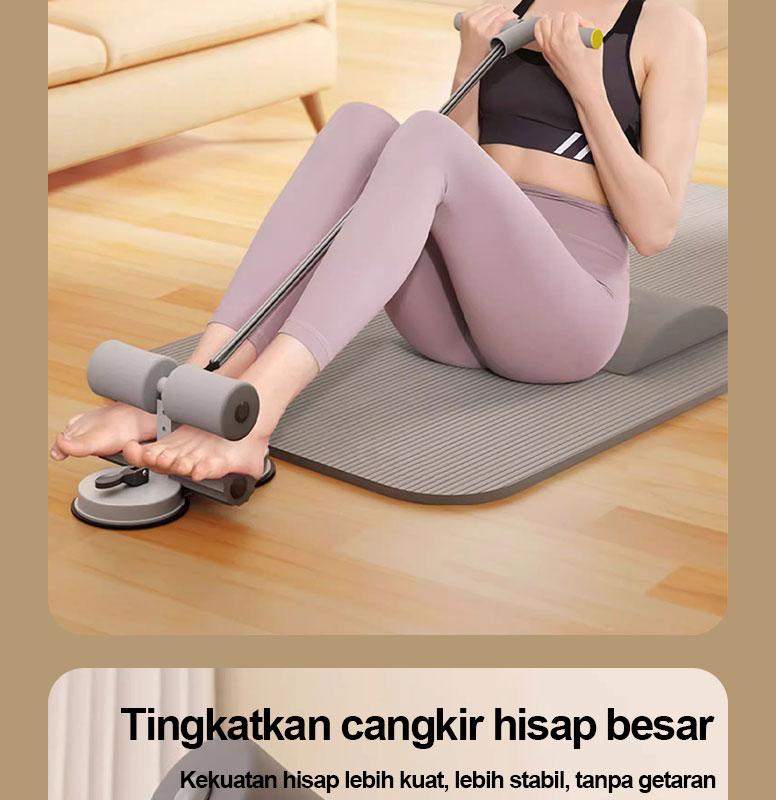 【COD】XMVP Mesin sit-up, hisapan kuat, daya super, 3 tingkat intensitas, latihan inti perut, kunci kaki sit-up dengan tali tarik, mesin sit-up, alat bantu latihan sit-up, SIT UP, hisapan