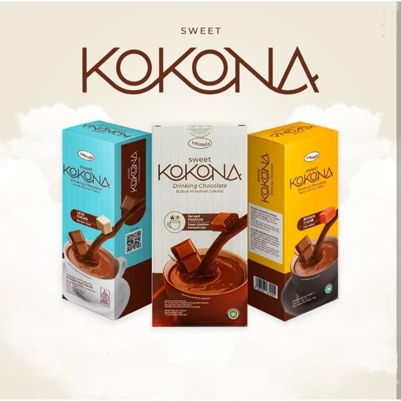 Kokona Paket 3 Box Amanda, Minuman Dark Cokelat Lezat chocolate drink Susu Coklat Premium