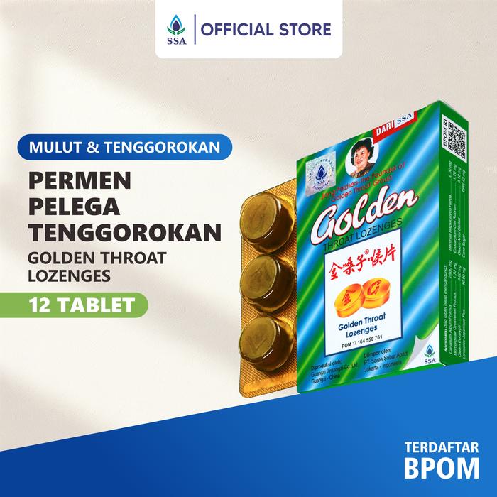 Gambar Permen Golden Throat Lozenges dari SSA Official Store Kota Administrasi Jakarta Pusat Tokopedia