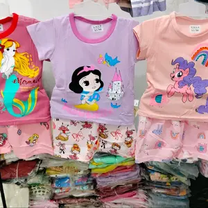 Paket murah Setelan baju Celana pendek anak perempuan usia 1-3 Tahun