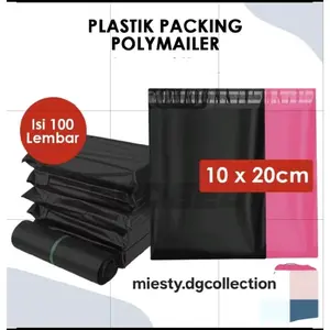 Polymailer Pembungkus pembalut isi 100 Lembar Ukr 10 X 20CM// Bahan premium Tebal// Plastik Packing Online