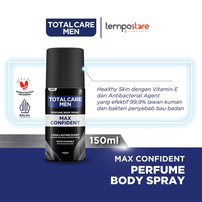 Gambar Total Care Men Perfume Body Spray Max Confident 150ml [1pcs] - Wangi Tahan Lebih Lama dari TempoStore Kota Administrasi Jakarta Timur Tokopedia