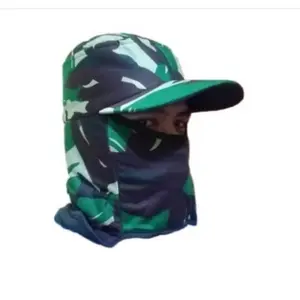 Topi Pancing Jepang Masker Motif Army Loreng