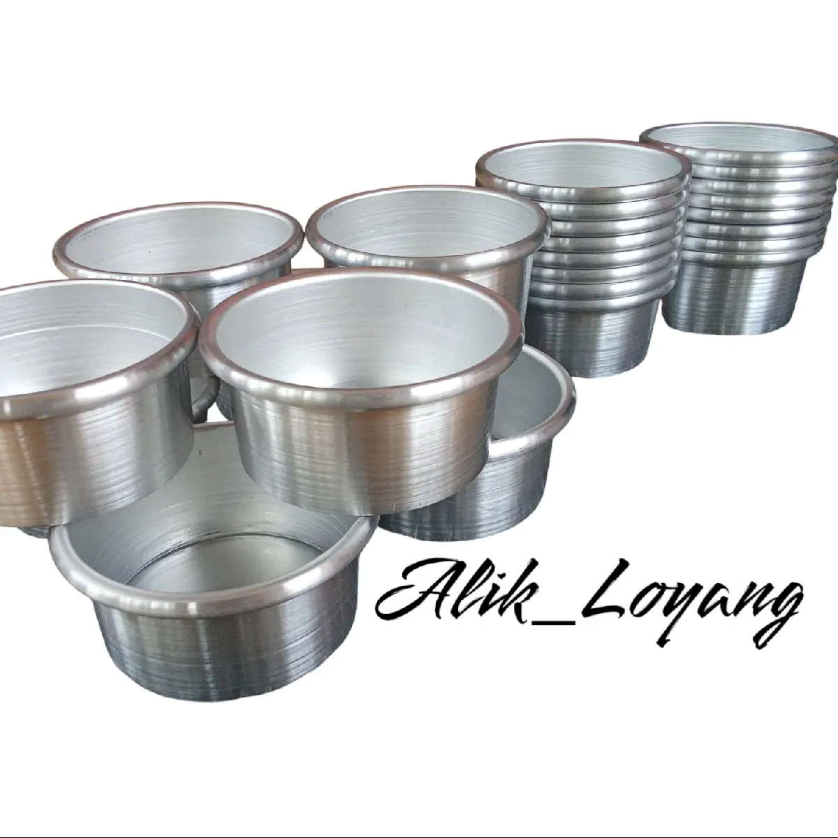 Loyang bulat pres mini 8cm,9cm,10cm| 12pcs tinggi 4cm loyang cromboloni cetakan cupcake Kitchenware
