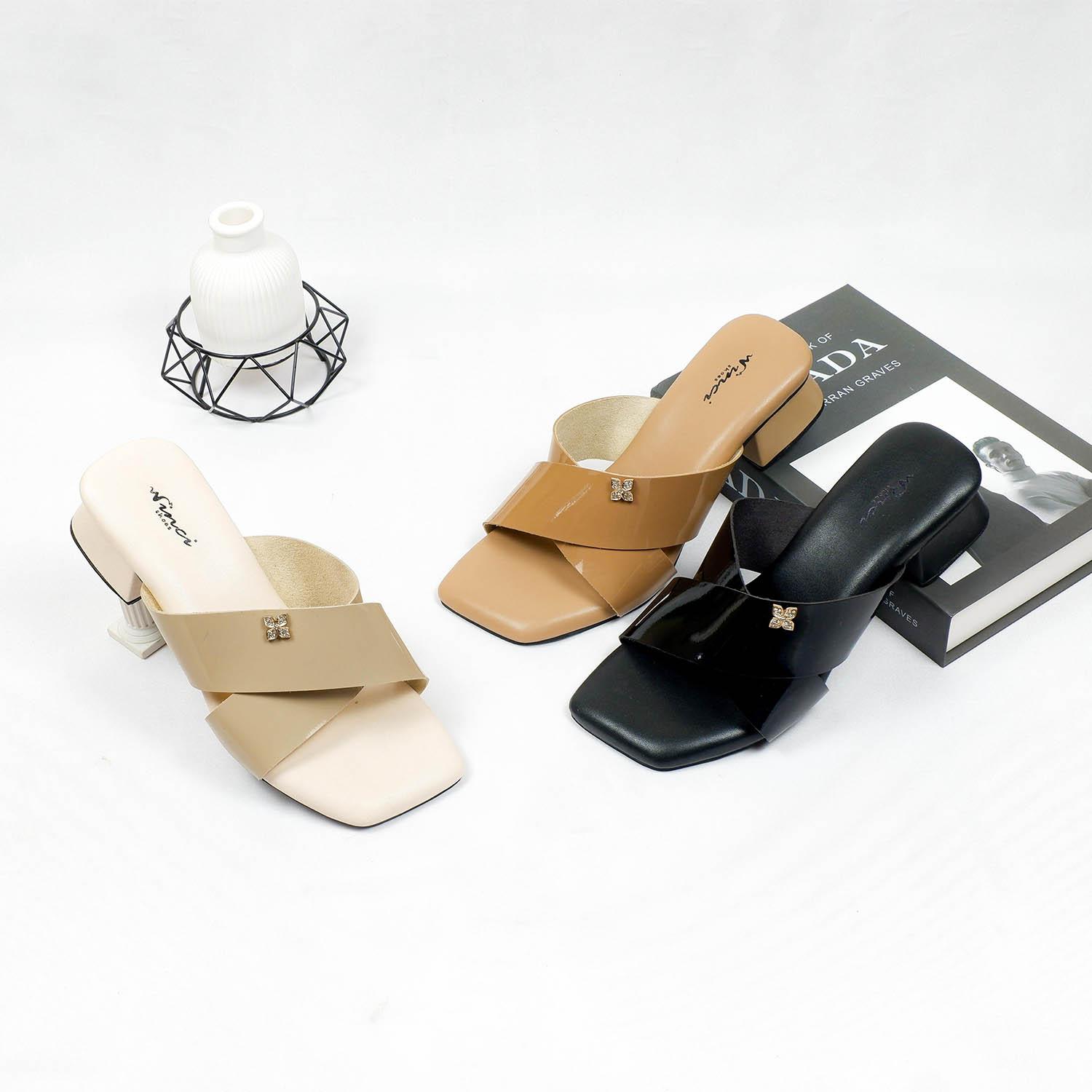 Winchi - Aurel Sandal heels big size wanita jumbo 41-45 5cm