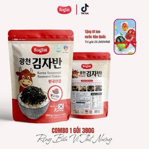 [Có Quà] Rong biển Sogim Hàn Quốc - Vị Thịt Nướng gói 380G trộn cơm, rắc cơm, ăn vặt food - Snack Ăn Vặt