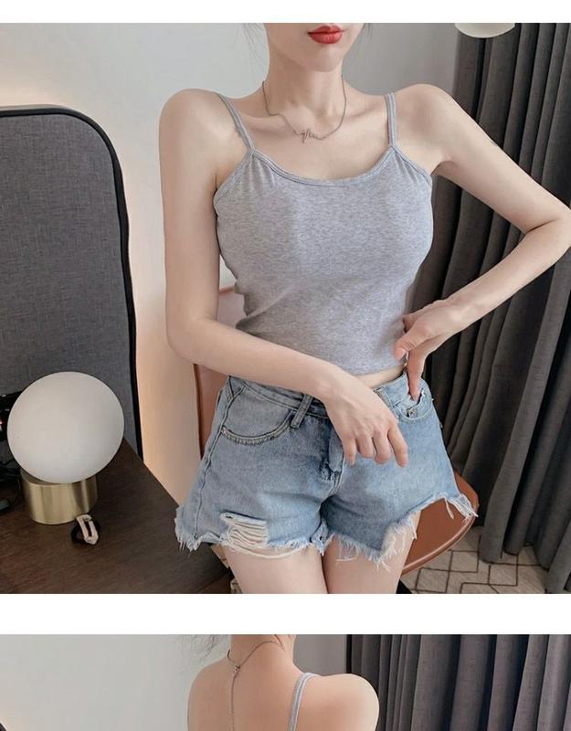 Product Introduction of Twisted Beauty Back Sling Vest Women's Summer Bottoming Shirt Outer Wear Inner Wear Backless Short Top 7