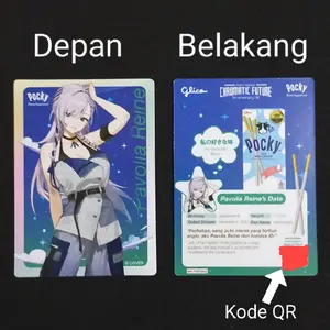 Photocard Kartu Hololive x Pocky Pavolia Reine 5th Anniversary Live Chromatic Future pocky hololive