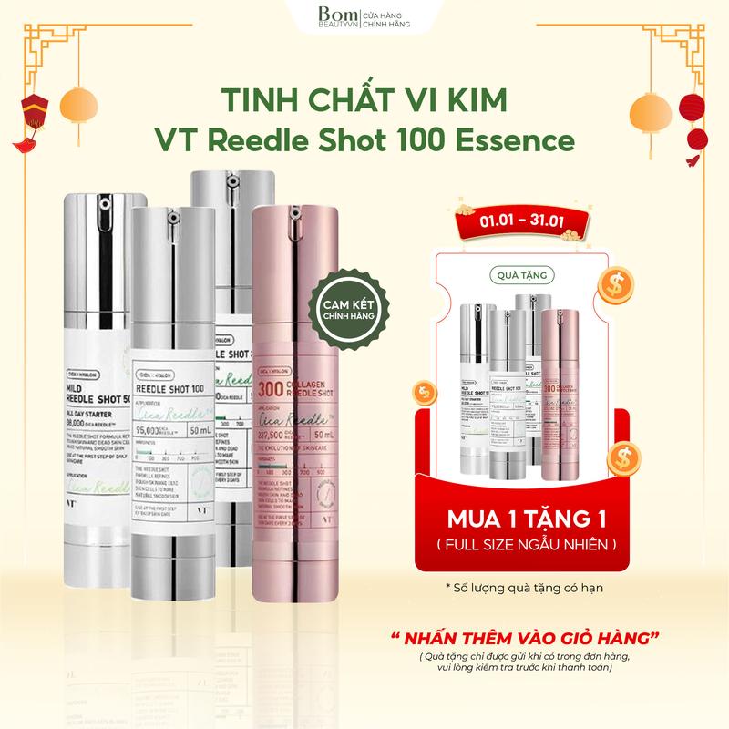 Tinh Chất Dưỡng Da Vi Kim VT Cosmetics Mild Reedle Shot 50 100 300 700 Essence Date 2027