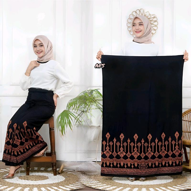 Sarung Batik Wanita Rayon Goyor Premium Sarung Santri Sudah Di Jahit Sarung Batik Pekalongan Motif Keren Nyaman di pakai Muslim 2