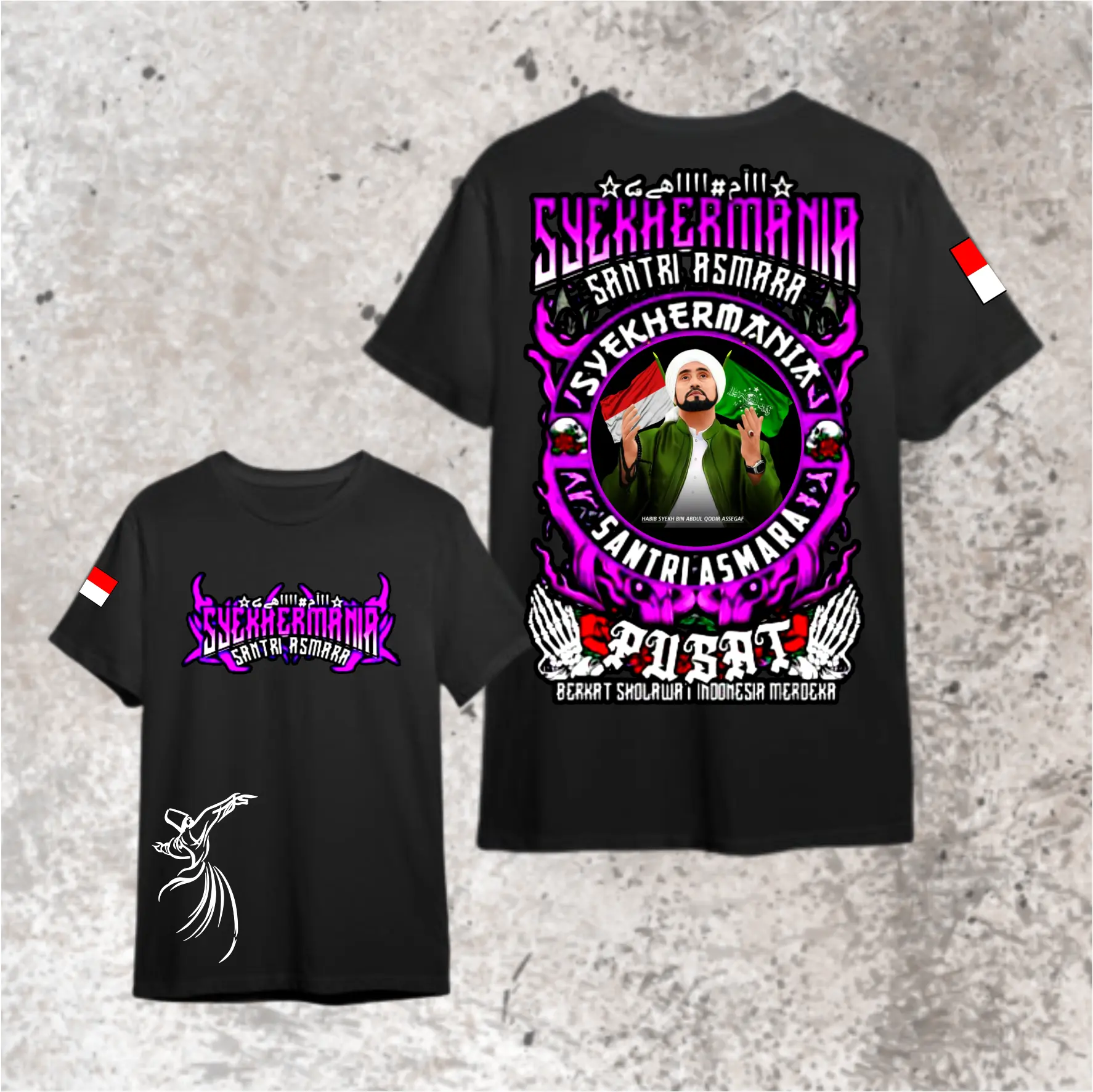 Kaos Syekher Mania Santri Asmara Kaos Anak - Kaos Unisex - Katun Combed Distro Pakaian Nyaman
