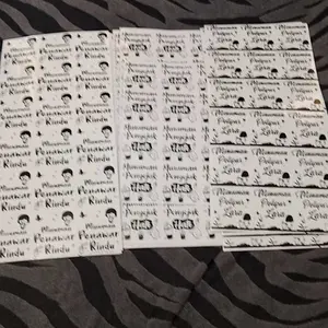 Stiker Label Kemasanminuman Kekinian