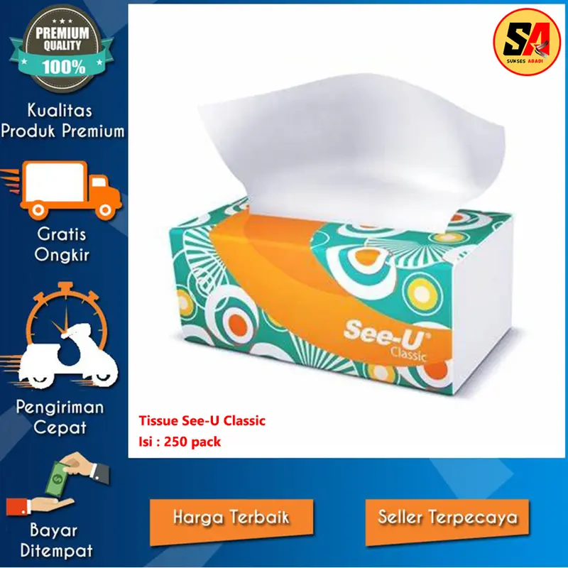 Tissue See-U Classic Isi 250 sheets (2 Ply) 0
