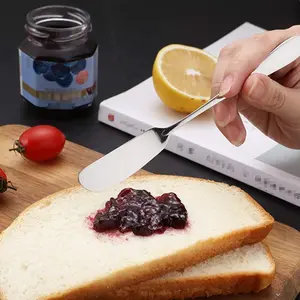 Zeltauton Pisau Selai Mentega Butter Knife Jam Spread Stainless Steel - Z15