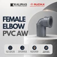 Gambar Elbow / Knie Drat Dalam PVC (RUCIKA) d. 3/4" x 90 deg - Female Elbow dari kalimas.online Kota Administrasi Jakarta Pusat 1 Tokopedia