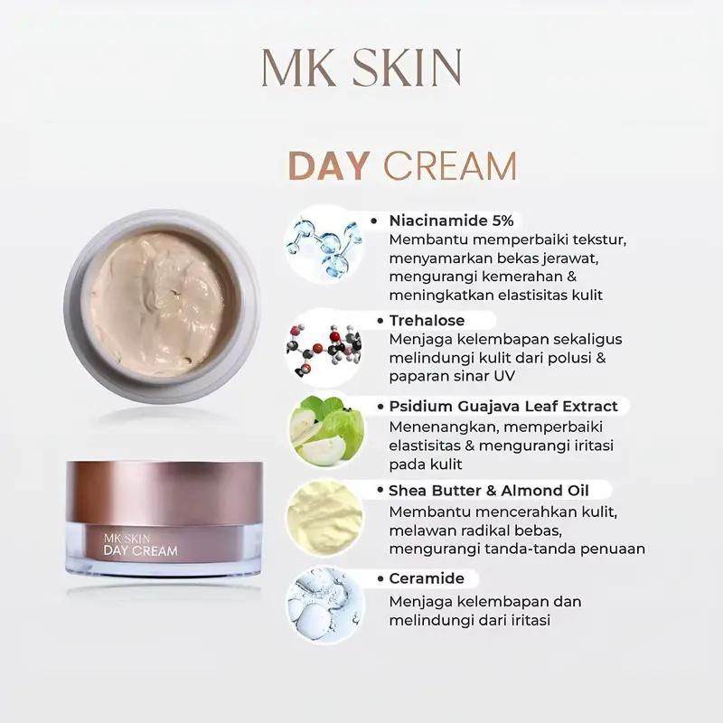 (READY) PAKET WHITENING MK SKIN BY MAHARANI KEMALA - PAKET WHITENING MK SKIN | SKINCARE PENCERAH | KIT PERAWATAN KULIT 6