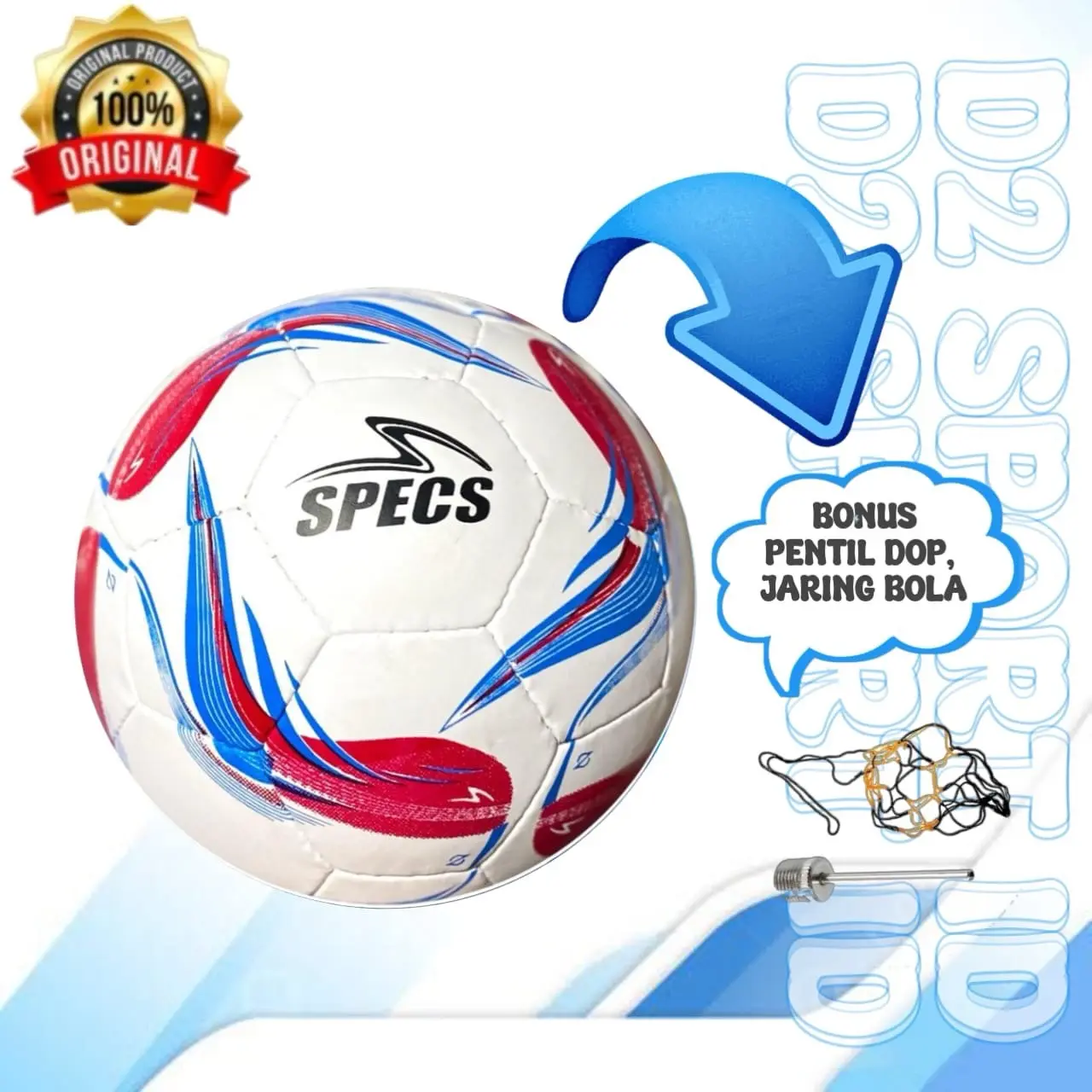BOLA SEPAK BOLA KAKI SIZE 4 BAHAN PIU MPUK BONUS PENTIL DAN JARING Kaki Ball