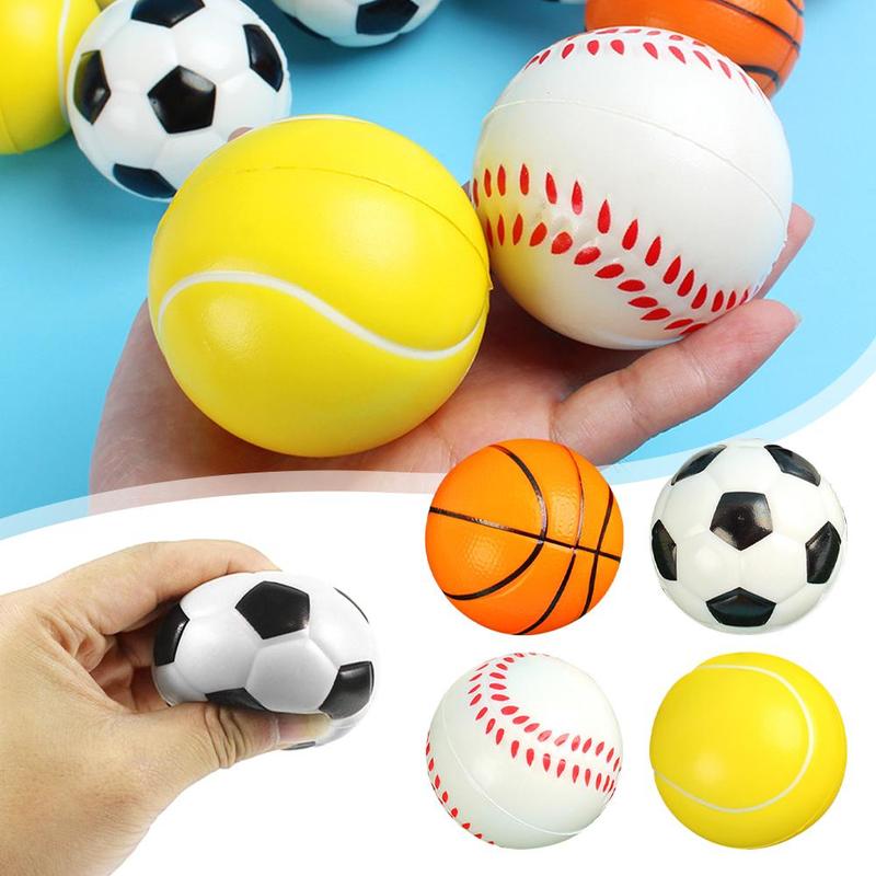 Product Introduction of Bóng Rổ Bóng Chày Bóng Đá Tennis Bóp Tập Thể Dục Squuze Đàn Hồi Mềm Mại Căng Thẳng Đồ Chơi Bóng Xốp PU Nhỏ Cho Bé Và Trẻ Em 6Cm 22