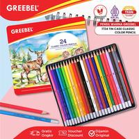 Gambar GREEBEL Pensil Warna / 12 Warna Classic Color Tin Case (1712) / Colored Pencil / Warna Lebih Nyata - 1712 ( 12 WARNA) dari GREEBEL Kota Administrasi Jakarta Barat 4 Tokopedia