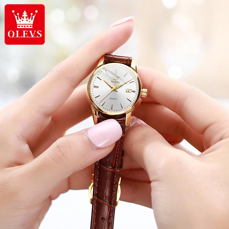 OLEVS #6898 Fashion Casual Women Quartz Watch Waterproof Watch Top Brand Luxury Simple Business Sports Wristwatches For Ladies Girls Students Female Gift 6